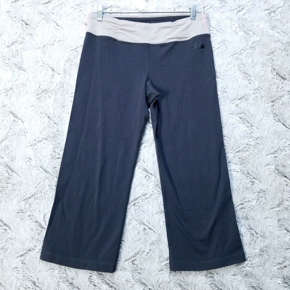 The North Face Leggings Womens Medium Gray Activewear Capri Pants Vapor Wick